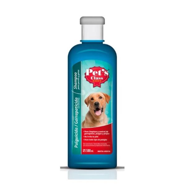 SHAMPOO PET`S CLASS PULGICIDA X 500 ML. Dino Online