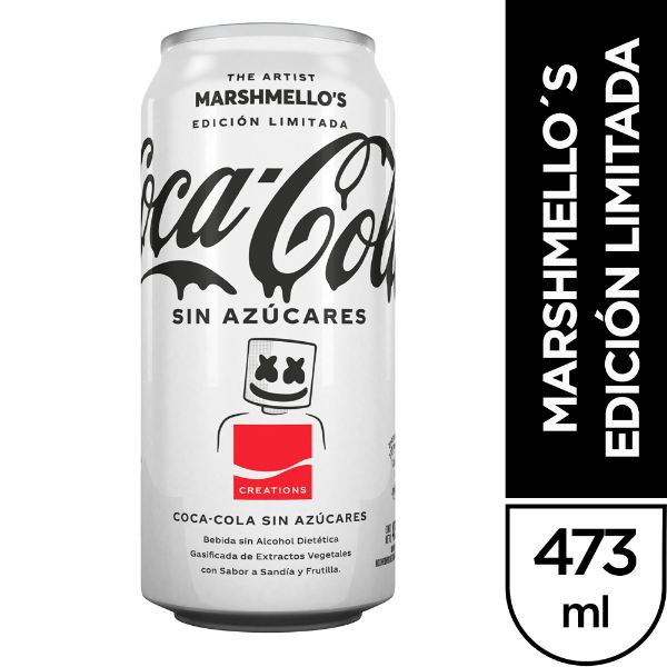 GASEOSA COCA COLA SIN AZUCAR MARSHMELLO LATA X 473 CC. Super MaMi
