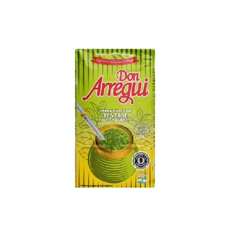 YERBA ARREGUI COMPUESTA TE VERDE POLEO Y BURRITO X 500 GR.