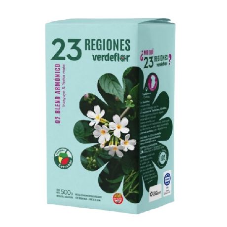 YERBA 23 REGIONES BLEND 02 ARMONICO X 500 GR.