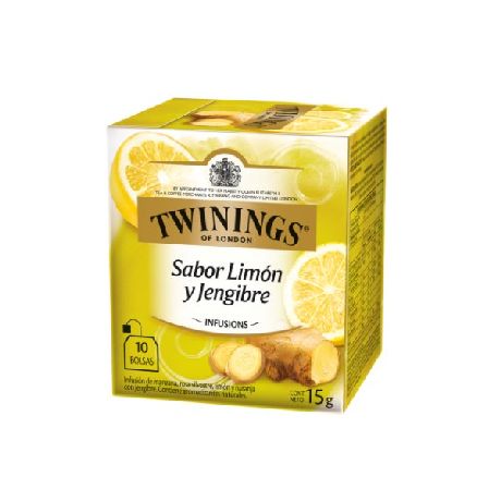 TE TWININGS LIMON Y JENGIBRE X 10 UN.
