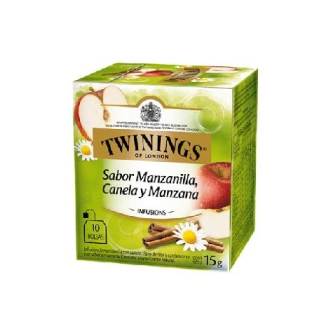 TE TWININGS MANZANILLA, CANELA Y MANZANA X 10 UN.