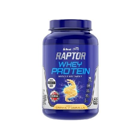 WHEY PROTEIN RAPTOR CREMA Y VAINILLA X 980 GR.