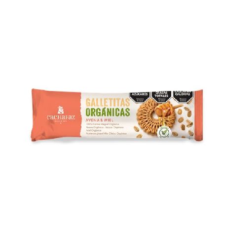 GALLETAS CACHAFAZ ORGANICAS AVENA Y MIEL X 170 GR.