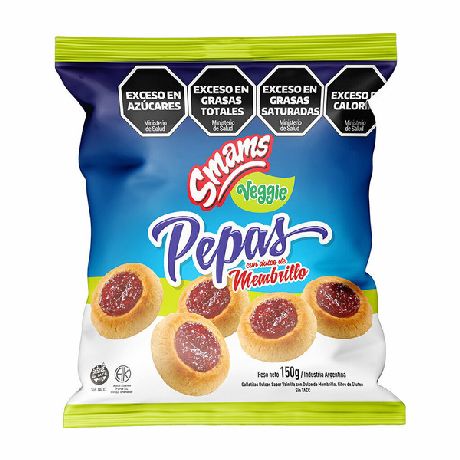 PEPAS SMAMS MEMBRILLO VEGGIE SIN TACC X 150 GR.