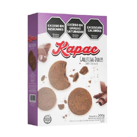 GALLETAS KAPAC CHOCOLATE SIN TACC X 200 GR.