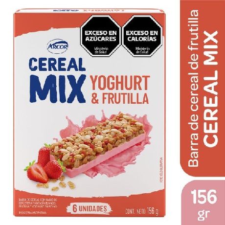 BARRA CEREAL MIX YOGUR X 156 GR.