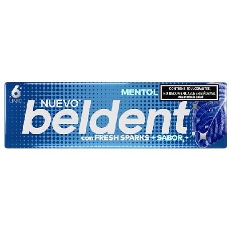 CHICLES BELDENT MENTOL X 10 GR.