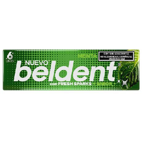 CHICLES BELDENT MENTA X 10 GR.