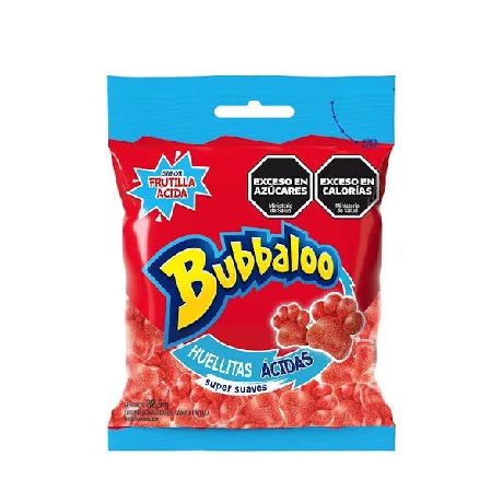 GOMITAS BUBBALOO FRUTILLA ACIDAS  X 85.5 GR.