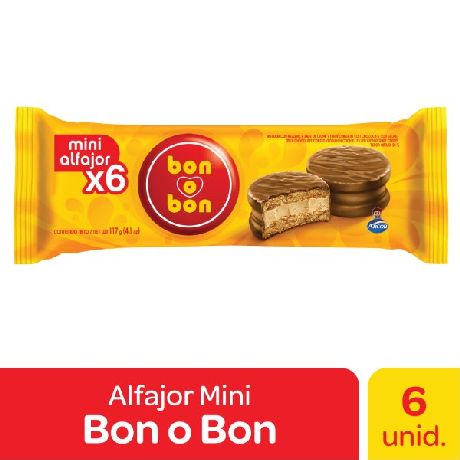 MINI ALFAJOR BON O BON X 117 GR.