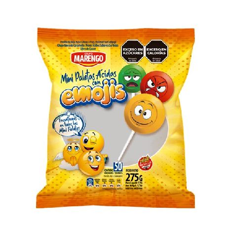 MINI PALETA MARENGO ACIDAS EMOJIS X 275 GR.