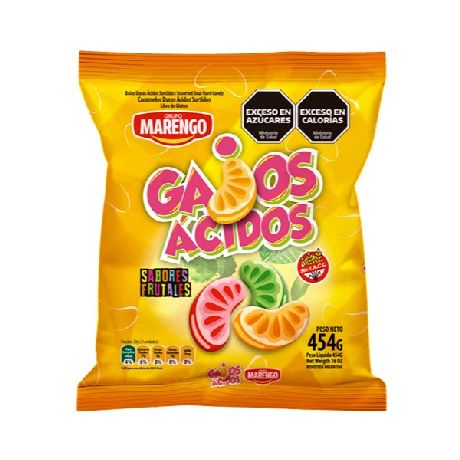CARAMELOS MARENGO GAJOS ÁCIDOSX 454 GR.