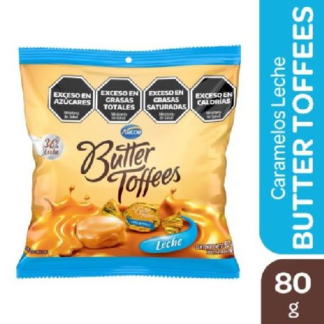 CARAMELOS BUTTER TOFFEES DULCE DE LECHE X 80 GR.