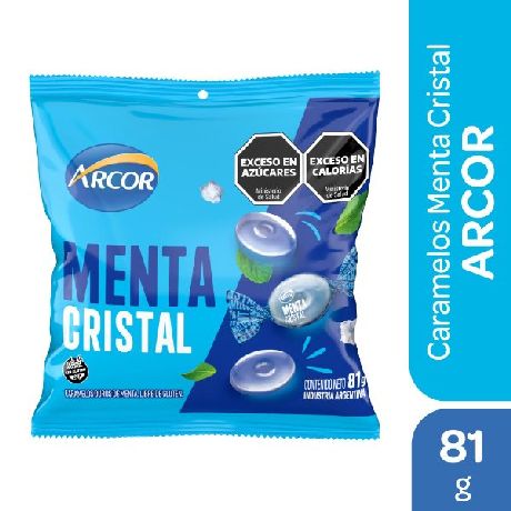 CARAMELOS ARCOR MENTA CRISTAL X 80 GR.