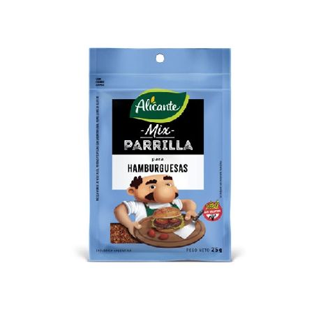 MIX PARRILLA ALICANTE HAMBURGUESAS X 25 GR.