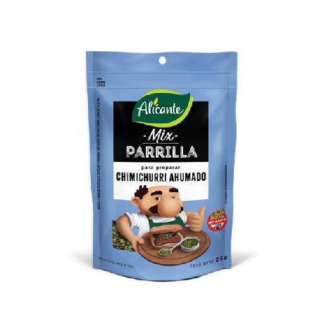 MIX PARRILLA ALICANTE CHIMICHURRI AHUMADO X 25 GR.