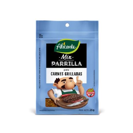 MIX PARRILLA ALICANTE CARNES GRILLADAS X 25 GR.
