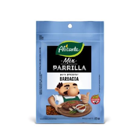 MIX PARRILLA ALICANTE BARBACOA X 25 GR.