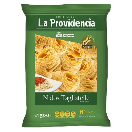 FIDEOS LA PROVIDENCIA NIDO TAGLIATELLE X 500 GR.