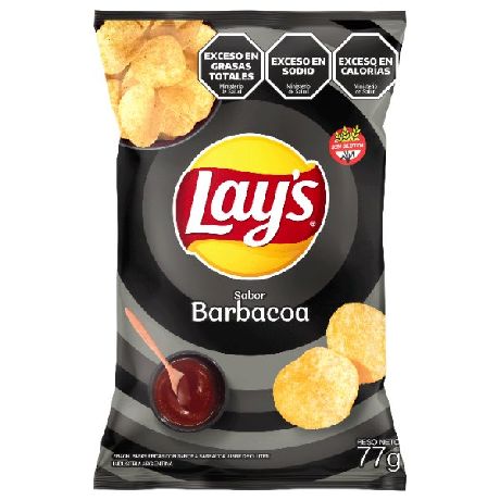 PAPAS FRITAS LAYS BARBACOA X 77 GR.