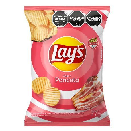 PAPAS FRITAS LAYS PANCETA X 77 GR.