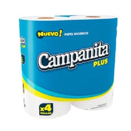 PAPEL HIGIENICO CAMPANITA PLUS X 4 X 30 MT.