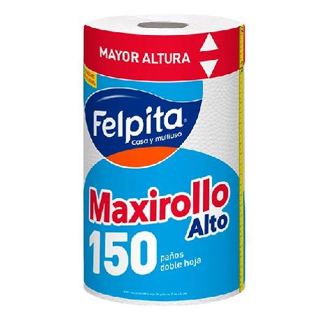 ROLLO DE COCINA FELPITA MAXIROLLO MAS ALTO X 1UN. X 150 HOJAS