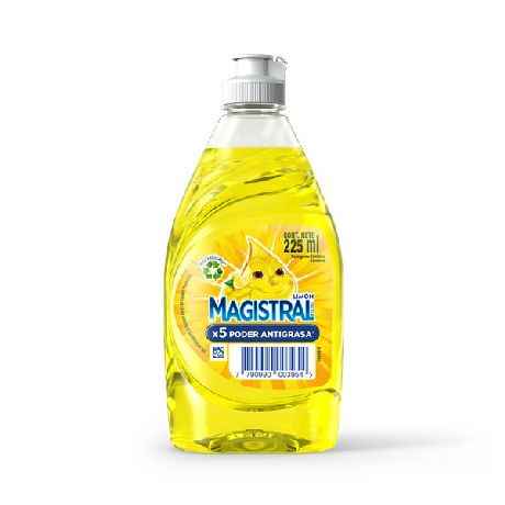 DETERGENTE MAGISTRAL ULTRA LIMON X 225ML.