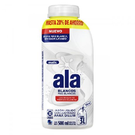 JABON LIQUIDO ALA MAS BLANCOS X 500ML.