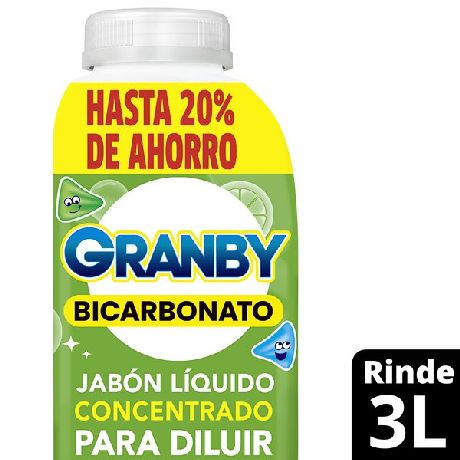JABON LIQUIDO GRANBY DILUIBLE LIMON X 500ML.