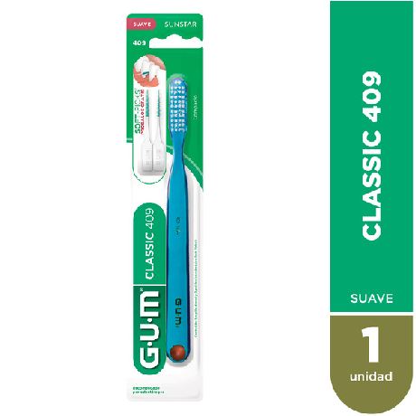 CEPILLO DENTAL GUM CLASSIC 409 CERDAS SUAVES X UN.