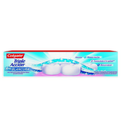 CREMA DENTAL COLGATE TRIPLE ACCION EXTRA BLANCURA X 125 GR.