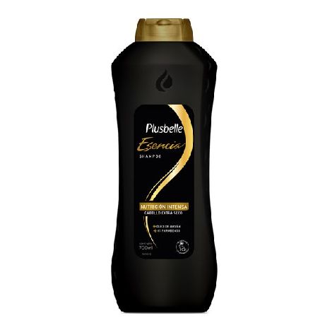 SHAMPOO PLUSBELLE ESENCIA OLEOS NUTRICION INTENSA+ARGAN X 700ML.