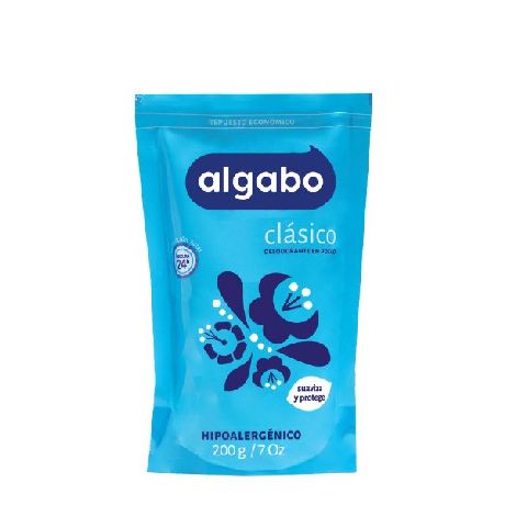 TALCO CORPORAL ALGABO CLÁSICO DOY PACK X 200 ML.