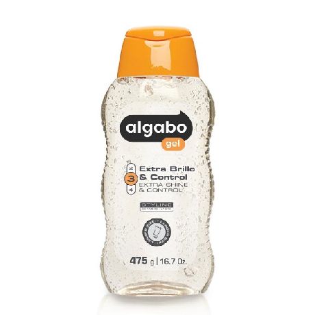GEL PARA CABELLO ALGABO EXTRA BRILLO X 475ML.