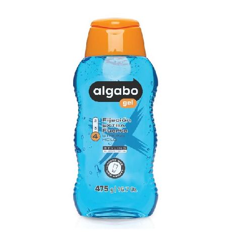 GEL PARA CABELLO ALGABO EXTRA FUERTE X 475ML.