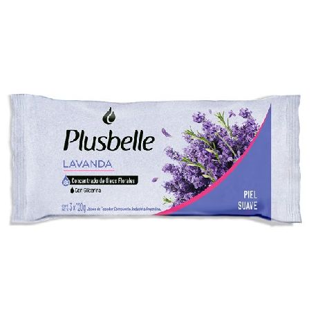 JABON DE TOCADOR PLUSBELLE LAVANDA X3 X120GR.