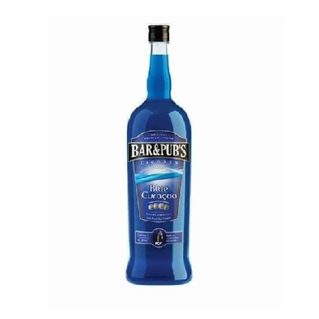 LICOR BAR & PUBS FINO BLUE CURAZAO BOTELLA X 1.000 CC.