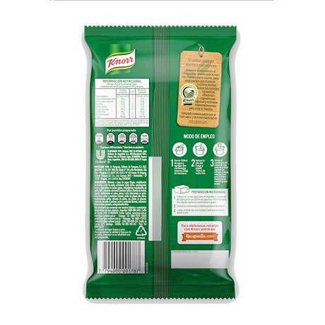 PURE DE PAPAS KNORR CON ZAPALLO  X 125 GR.