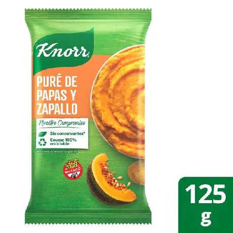 PURE DE PAPAS KNORR CON ZAPALLO  X 125 GR.