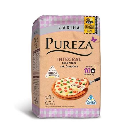 HARINA PUREZA INTEGRAL PIZZA X 1 KG.