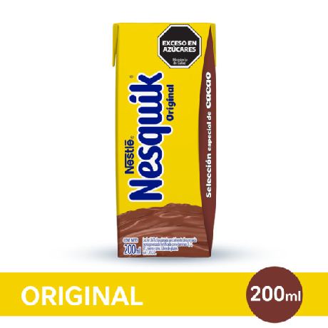 leche chocolatada nesquik x 200 ml.