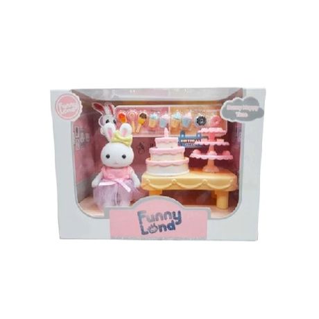 SET DE CONEJITOS CON ACCESORIOS BIRTHDAY PARTY X UN. ART.FT793D