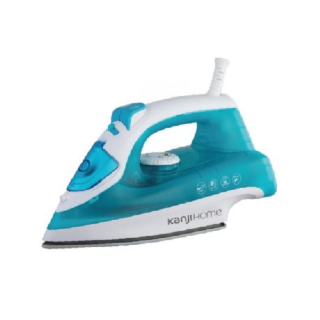 PLANCHA A VAPOR 1600 WTS KANJIHOME BLANCA Y CELESTE KJH-PL1602