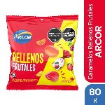 CARAMELOS ARCOR RELLENOS FRUTALES X 80 GR.