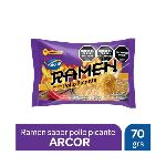 FIDEOS ARCOR RAMEN POLLO PICANTE X 70 GR.