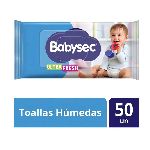 TOALLAS HUMEDAS BABYSEC ULTRA X 50UN.               