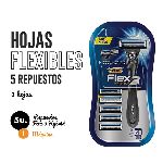 AFEITADORA BIC FLEX 3 HIBRID BLISTER X 5 FILOS X 1UN.