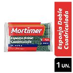 ESPONJA MORTIMER DOBLE CUADRICULADO X 1UN.